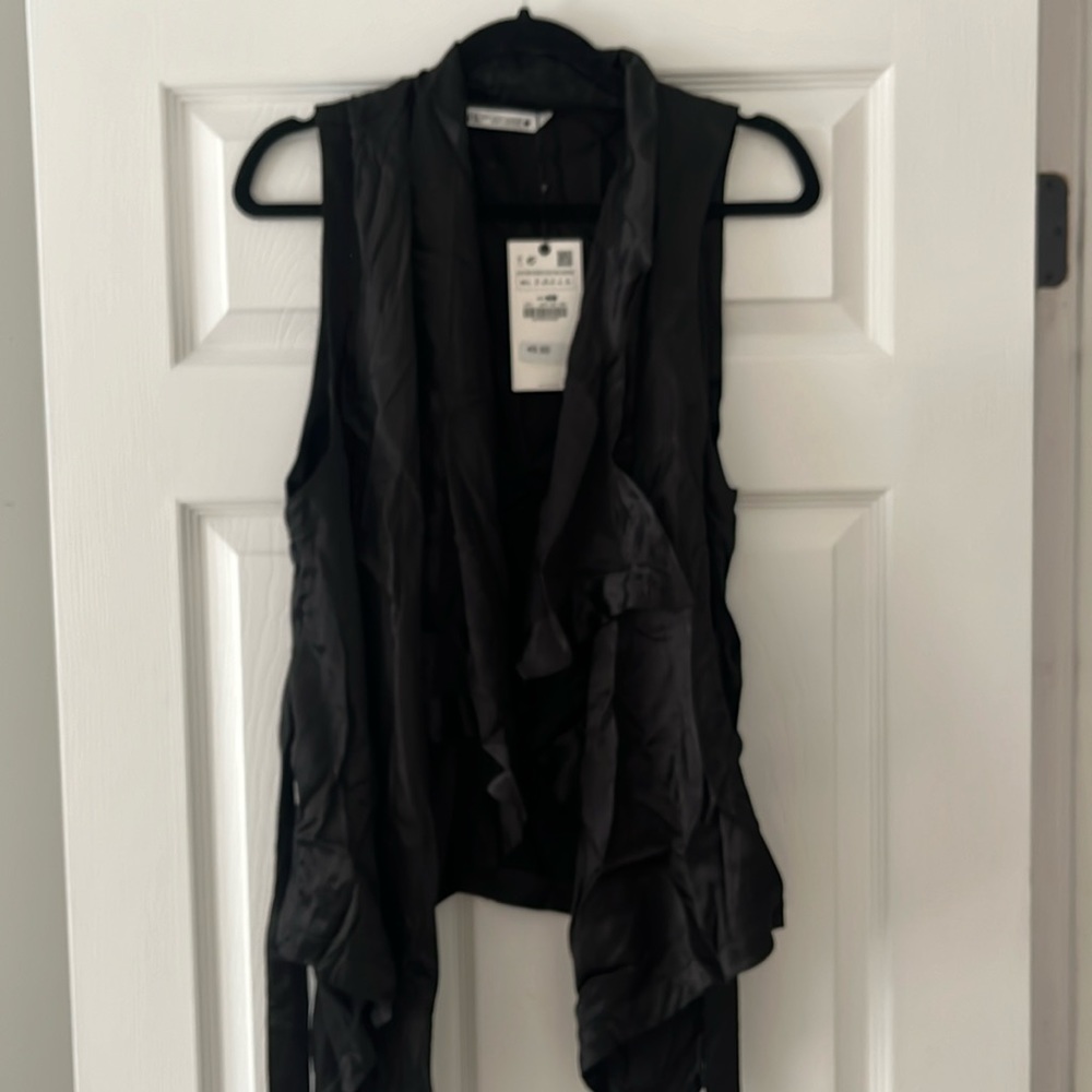 Zara black vest size m/l
